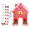 2026 Gingerbread Candy Cane Christmas Golf Game Set - Mini Golf Course With Club & Balls For Family Party
