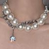 Elegant European & American Style Large Pearl Necklace - Luxurious, Unique Design Clavicle Chain for Women