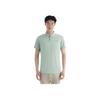 Li-Ning Solid Color Comfortable Breathable Versatile Short Sleeve Polo Shirt Men tops Light-Green APLU747-4