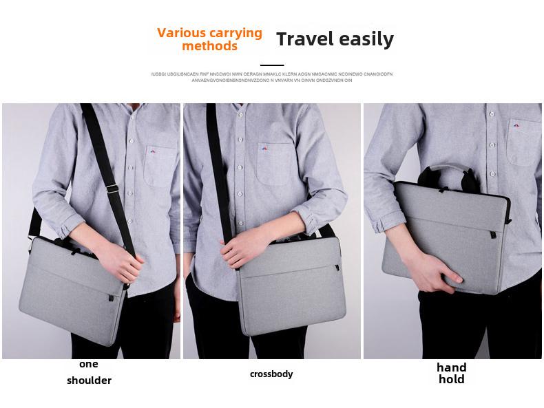 Ultra-Thin Laptop Bag for 13-15.6 Inch Notebooks & iPads with Printed Logo