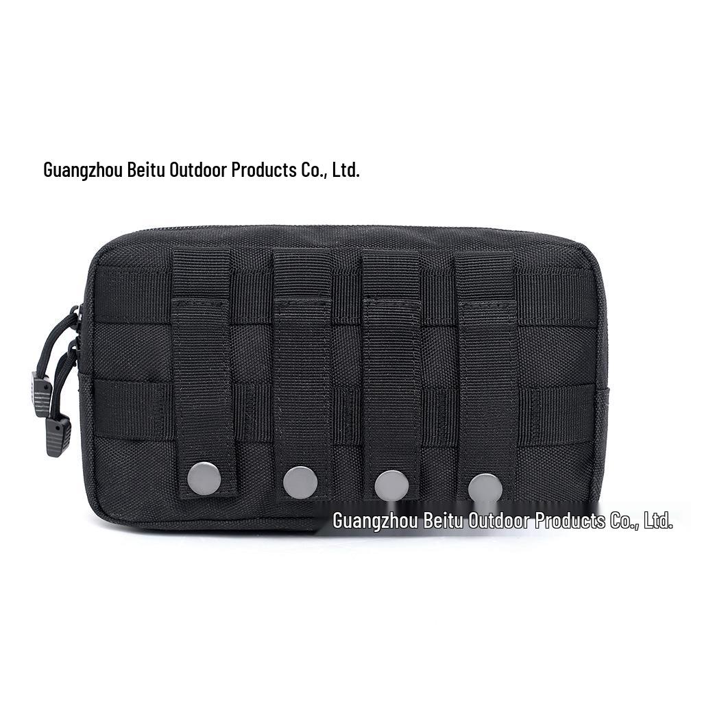 Multifunctional Tactical MOLLE Outdoor Storage Handbag with Zippered Pouch