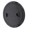 8in Round Deck Plate UV Resistant Black Inspection Hatch Cover for Marine Boat RV