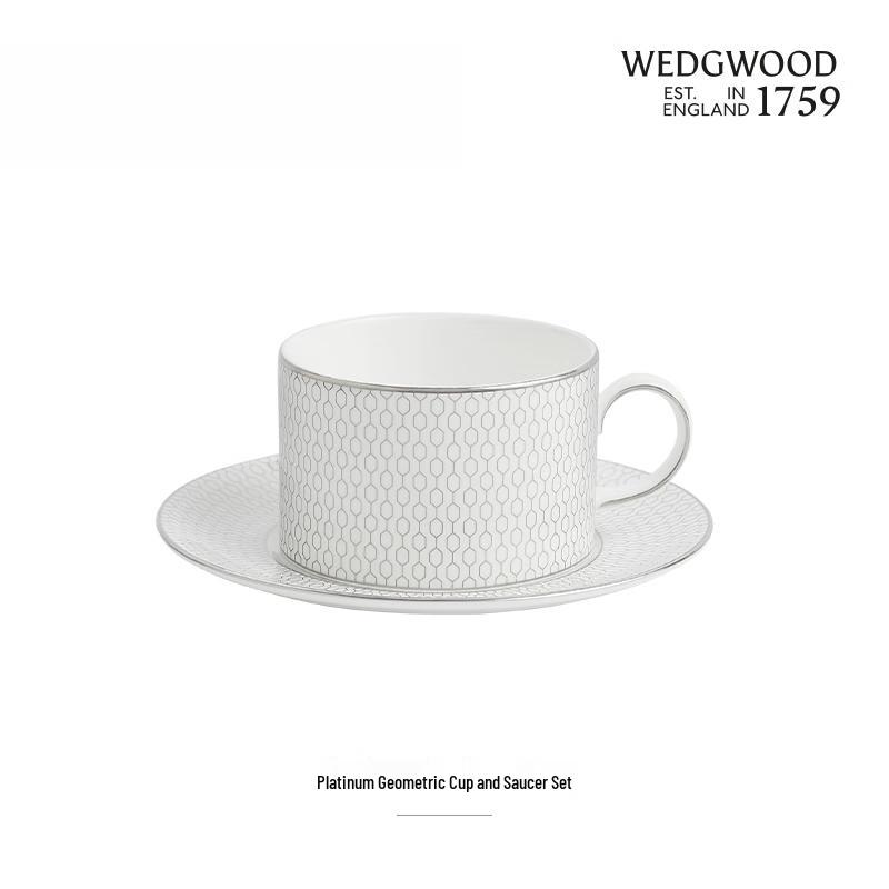 Чайная пара Wedgwood Platinum Geometric в европейском стиле