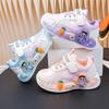 2026 Spring Cartoon Sports Shoes for Toddlers: Korean Version Leather Running Shoes for Girls and Boys