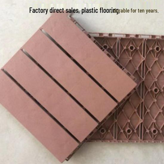 Outdoor Plastic Wood Decking for Garden, Terrace, or Rooftop Transformation