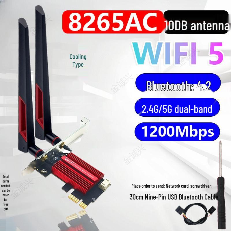 AX5400 Dual-Band WiFi 5 PCI-E Network Card with Bluetooth 5.3 (RTL8852CE)
