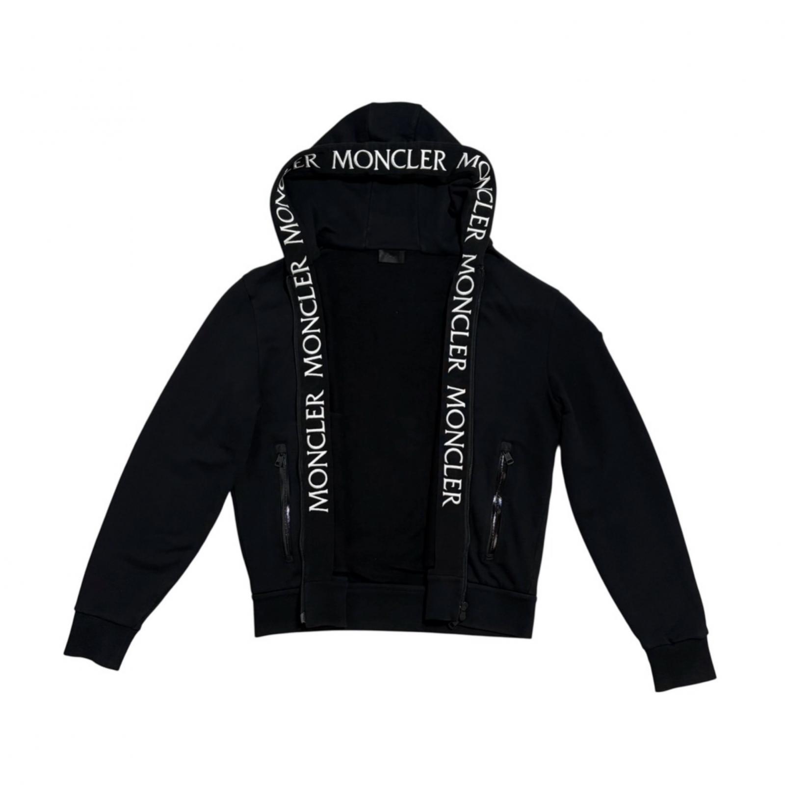 

Вжитий чоловічий Парка MONCLER Чорна серія XS чорний