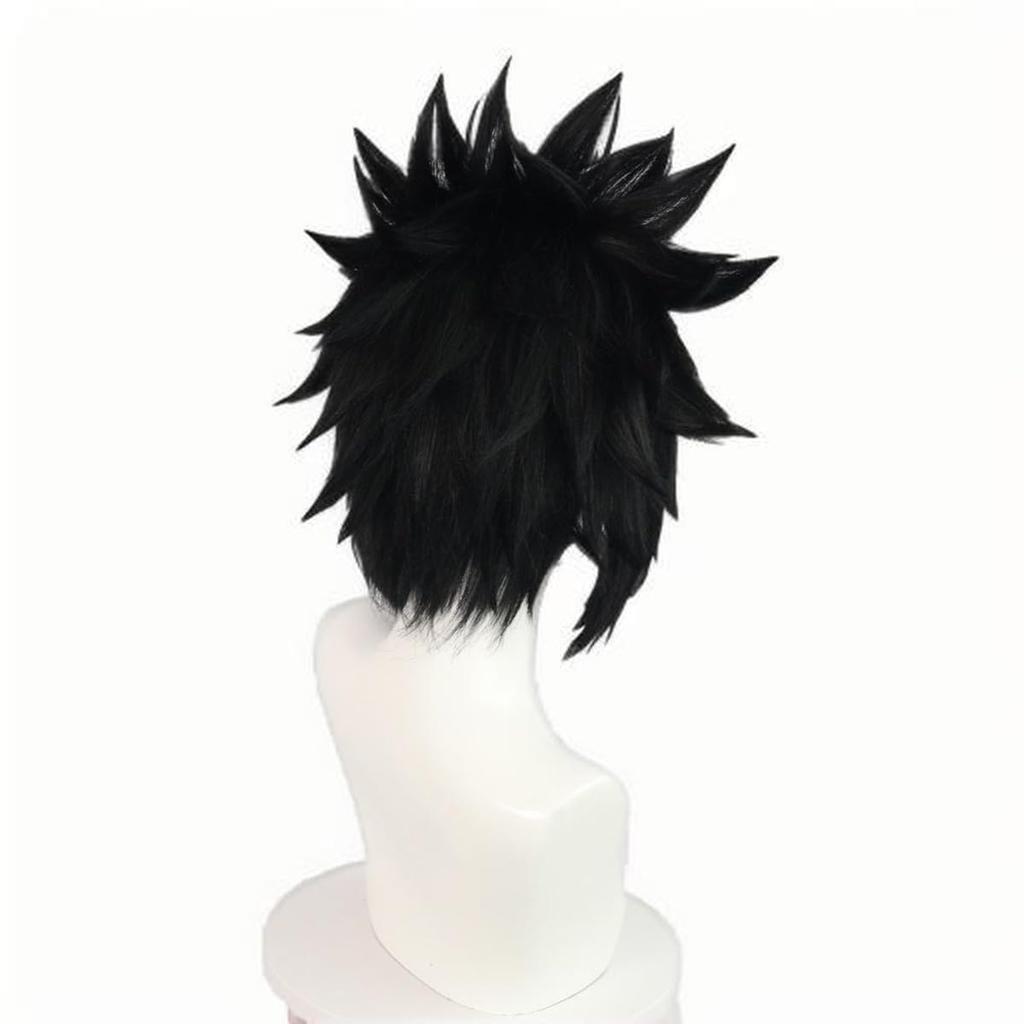 Cosplay Short Black Heat Cosplay Cultural School Anime Stage Travel Photo Wig Men's Wig, Wig, Hair, Resistant, Prop, Festival, Festival, Wig,