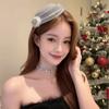 Beret Fedoras Hat Hair Clip Formal Hat Fascinator Hat Vintage Red Top Hat Hairpin  Party Headwear