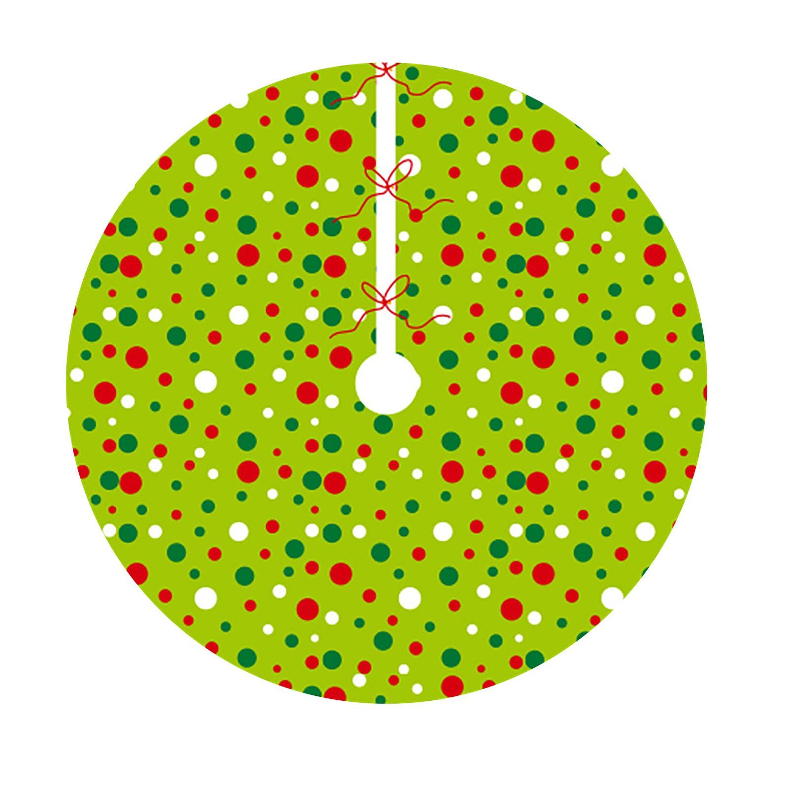 

Штампованная плюшевая юбка для рождественской елки Высококлассный роскошный рождественский коврик для пола Украшение ковра для рождественской елки One Size