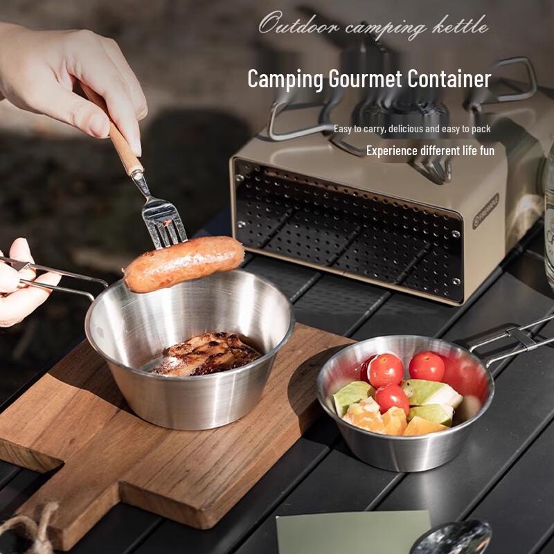 Anyi 304 Stainless Steel Portable Camping Sierra Bowl