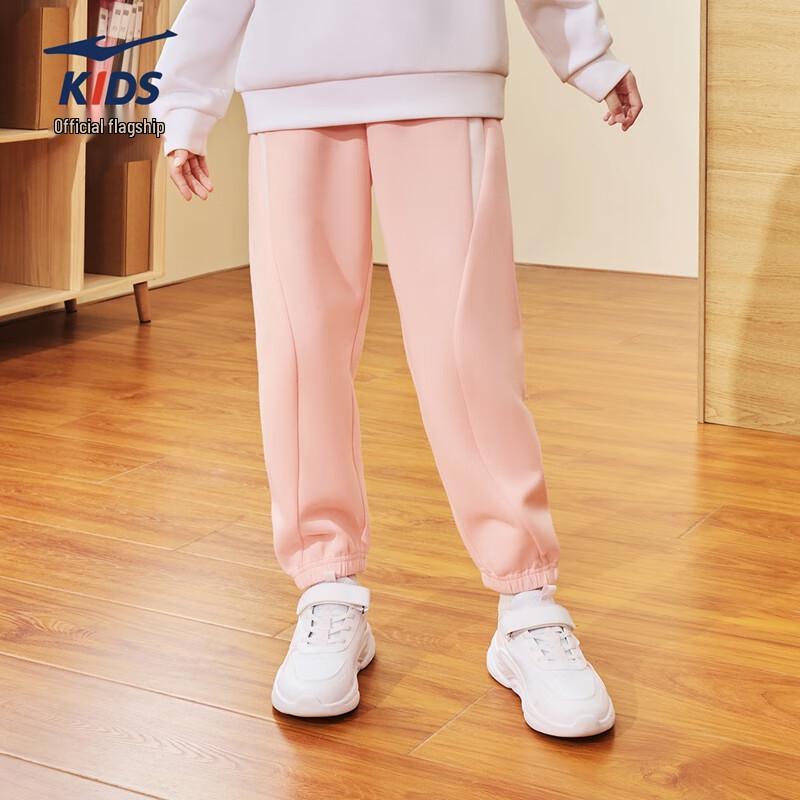 ERKE Girls  Knitted Casual Sports Pants 130