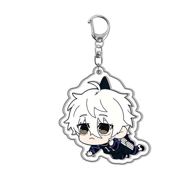Blue Lock 2 Anime Acrylic Durable Keychain Creative Pendant Hanging Ornament Accessory Featuring Isagi Yoichi and Bachira Meguru