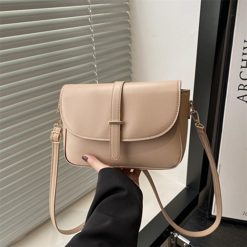 

Повседневная женская сумка-мессенджер из искусственной кожи, новая модная универсальная сумка через плечо для мамы для поездок на работу, большая вместимость, маленькая квадратная сумка хаки