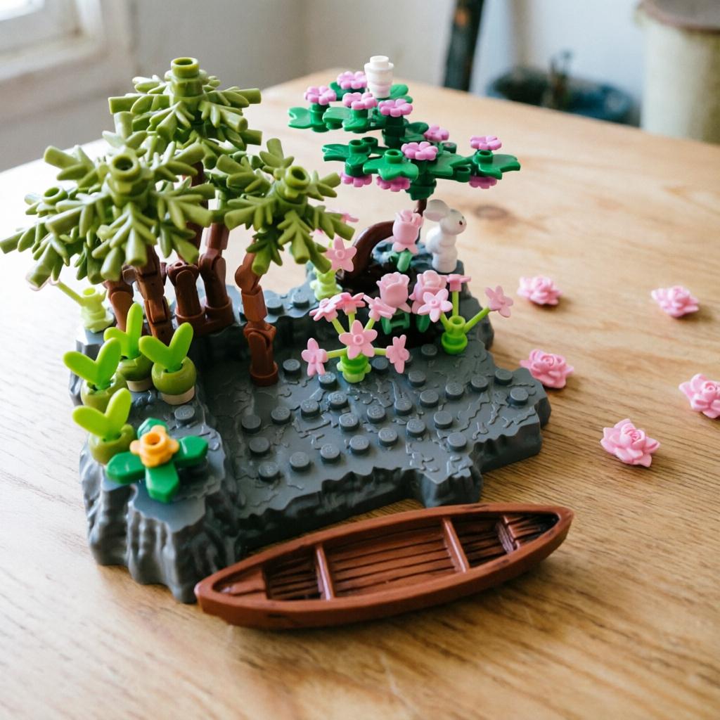 Moc Construction Blocks F01 Rockery Base Plate Universal Baseplate For Minifigures Diy Scenery Model Accessory Kids Educational Toys
