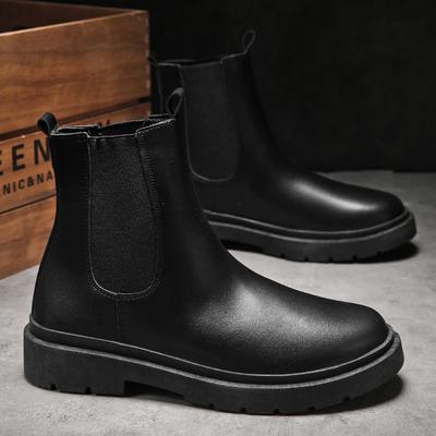 Herren Koreanische Arbeitsstiefel Herbst und Winter Neu Weiche Sohle Rutschfest Komfort Outdoor Hohe Stiefel Mode Atmungsaktiv Freizeitstiefel