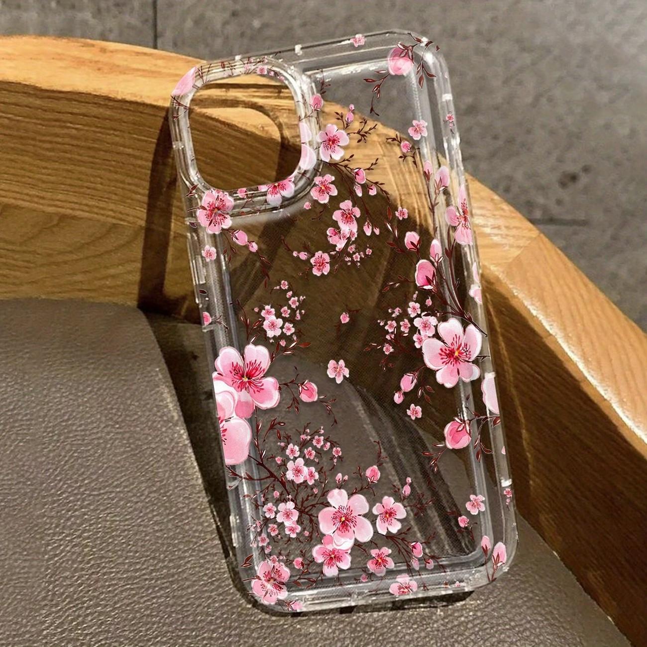 Kirschblüten-Aufdruck Klare Handyhülle für Samsung Galaxy S26 Ultra S25 S24 S23 S22 Plus S21 S20 FE A14 A15 A35 A55 A54 5G Hülle Galaxy S22 5G