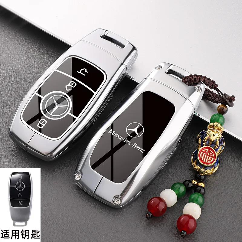 Car Key Case Cover for Mercedes Benz E C S GLC Class E200 E400 E63 W213 S550 S560 C260 A200 Key Shell Protector qq1