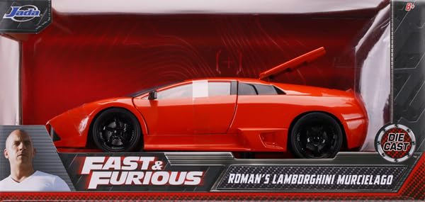 Kyosho Jada Toys Fast Furious Series Lamborghini Orange Finished Model JADA30765 & 1/24 F&F Murciélago (Roman)