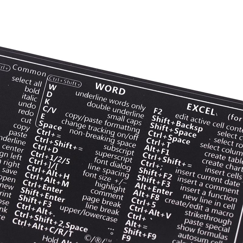 2 adesivi rimovibili per tasti di scelta rapida per tastiera di riferimento Windows/Word per computer, per una guida di riferimento rapido alla tastiera