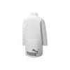 Puma Large Logo Windbreaker Long Casual Sports Warm Cotton Jacket Women Jacket White 585092-05