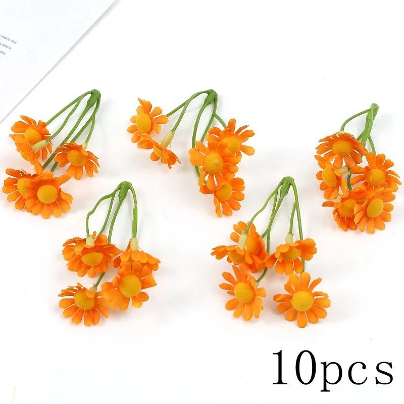 Orange Serie Rose Künstliche Blumen Mehrere Heimdekoration Wohnzimmer Outdoor Garten Hochzeitsdeko DIY Geschenkbox Zubehör