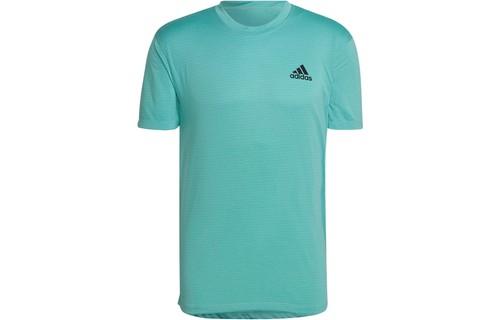 adidas Alphabet Logo Print Round Neck Short Sleeve T-Shirt S зелёный