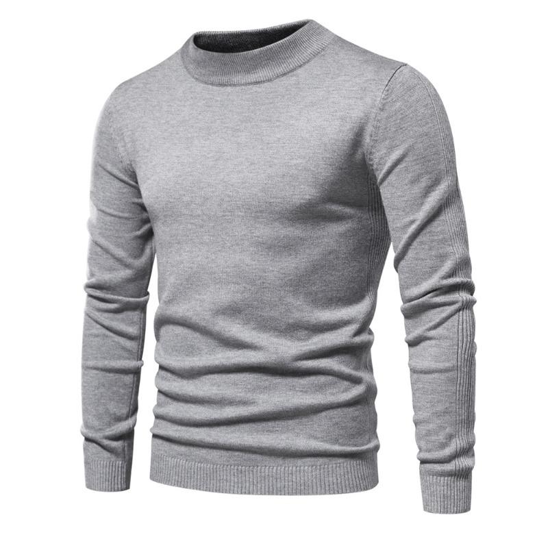 

Men’s Slim Fit Mid Neck Thick Knit Sweater S Suitable for 55-65kg бордовий