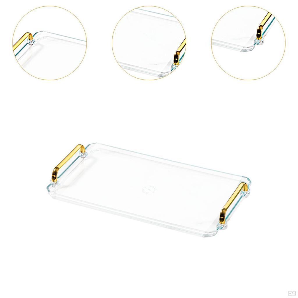 Elegant Bathroom Serving Tray, Modern Vanity Tray