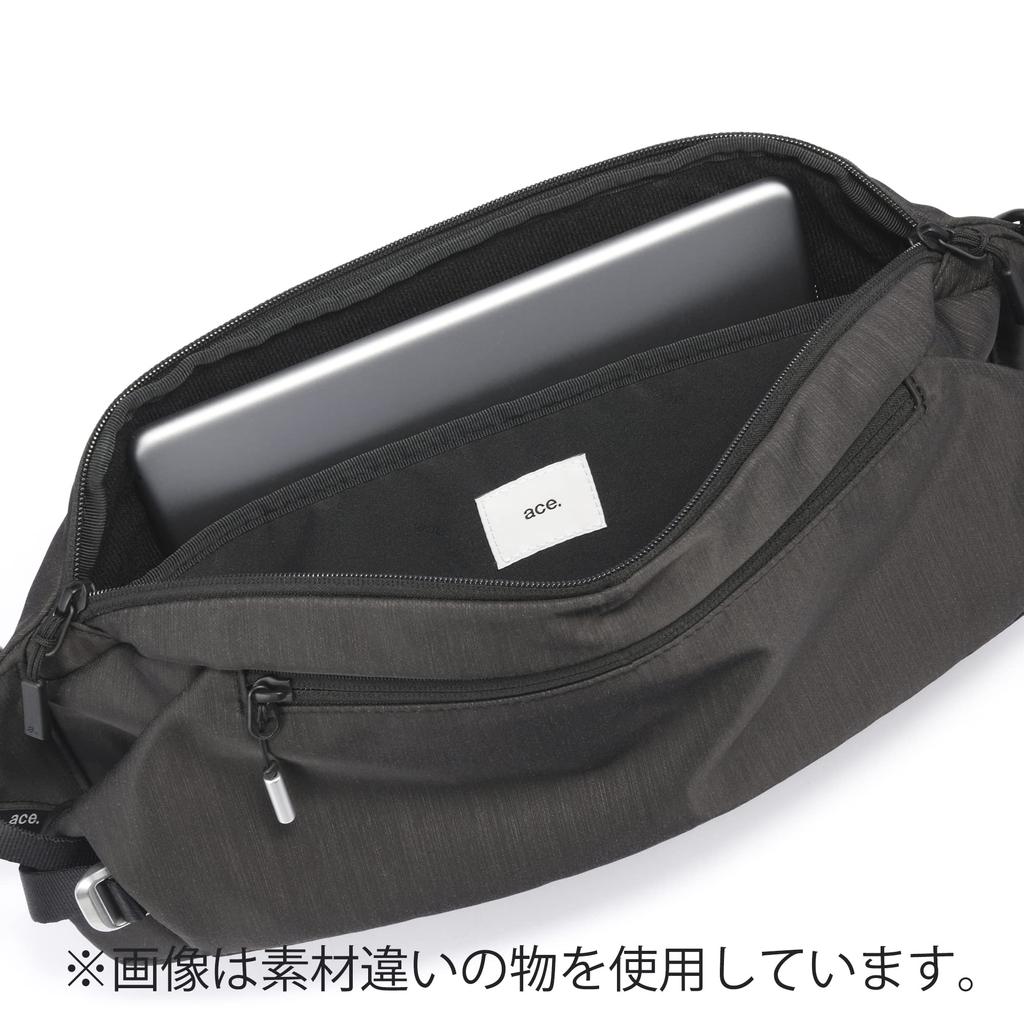 Ace Gene Expandable Sling Bag, B5 Compatible, Holds 10.1-inch Tablets, "CROSSLING-VCrossling Anti-Virus Type," Water-Repellent Synthetic Leather, No.