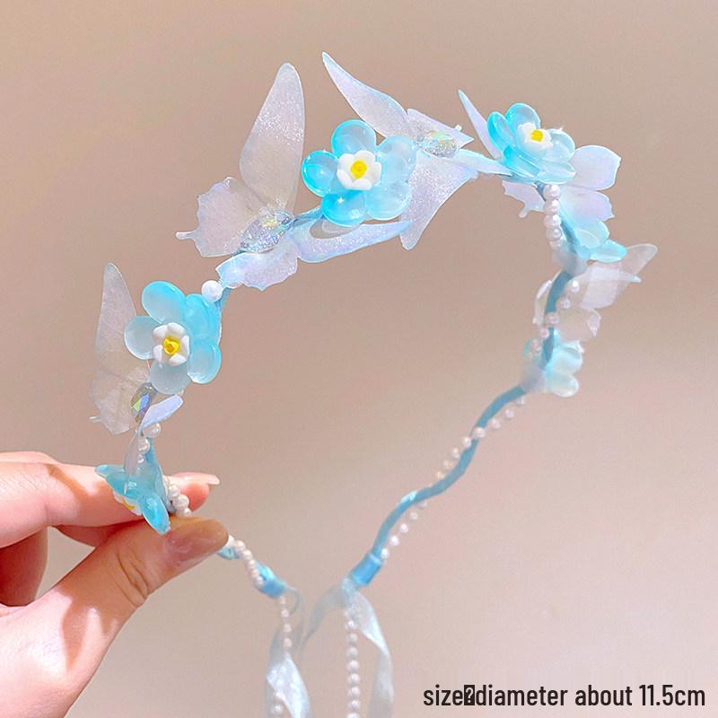 3D Butterfly Girl Headband 2026: Anti-Slip Fairy Hair Clip Tool for Toddlers