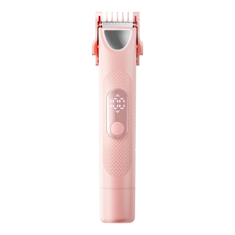 Dual-Function Women s Hair Trimmer & Shaver with Display Screen