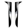 2009-2016 per A4 B8 Deflettore Piastra Flusso Ala Nero Lucido Spoiler Laterale Vetro Posteriore Auto Diffusore Baule