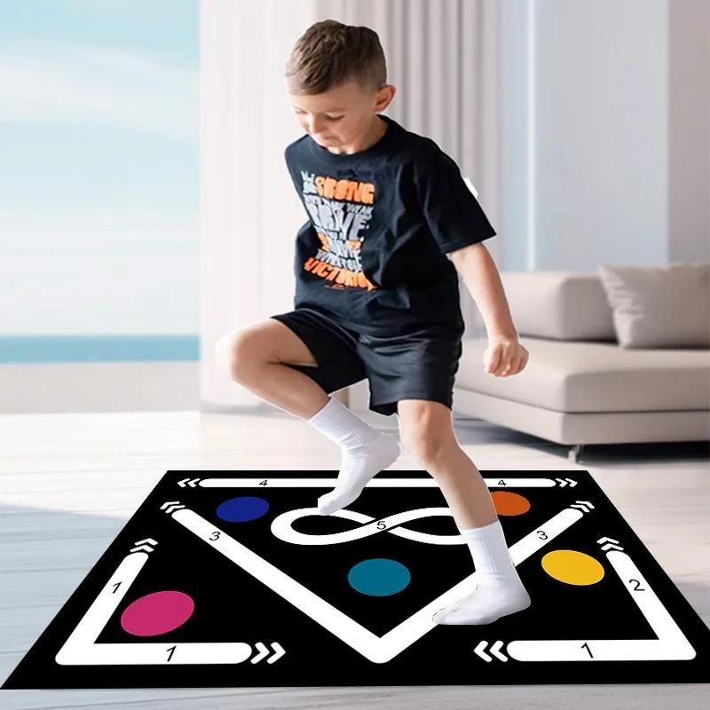 

Indoor Basketball Mat with Shock Absorption, Non-Slip Training Carpet for Mini Hoop Floor Sports Skill Playroom & Bedroom 40x60cm