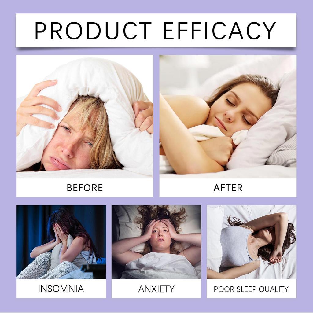 OUHOE Lavender Sleep Spray 30ml Natural ingredients promote sleep, relieve stress, and ensure a restful night's sleep.
