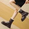 Winter Women Fur Snow Ankle Boots Platform Flats Cotton Shoes Brand Designer 2025 New Warm Short Plush Chelsea Sport Botas Mujer