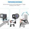 360 Degrees Rotary Aluminum Bike Bicycle Handlebar Mount for Gopro Hero 13 12 11 10 9  4Session 1/4 Screw Action Camera Mounting