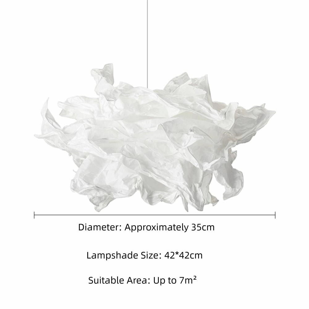 Natural Light Paper Lampshade Paper-based Simple Lampshade Art DIY Cloud Lampshade Hallway
