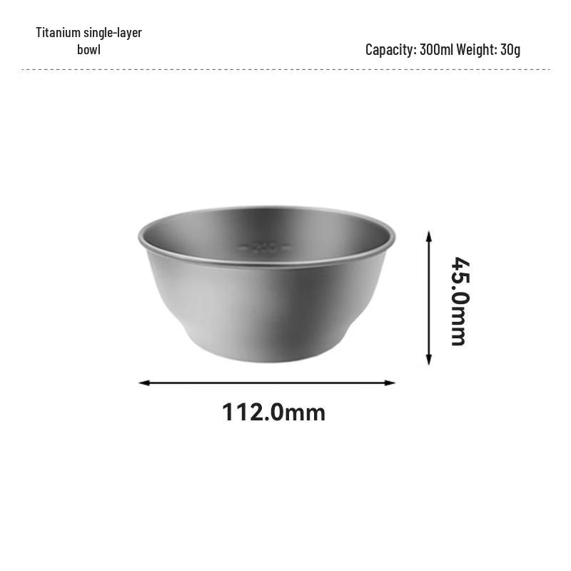 

NuFeng Outdoor Camping Titanium Bowl