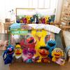 Sesamstraat Anime Home Slaapkamer Comfortabel Scandinavisch polyester materiaal geschikt voor kinderen en volwassenen 3-delige set