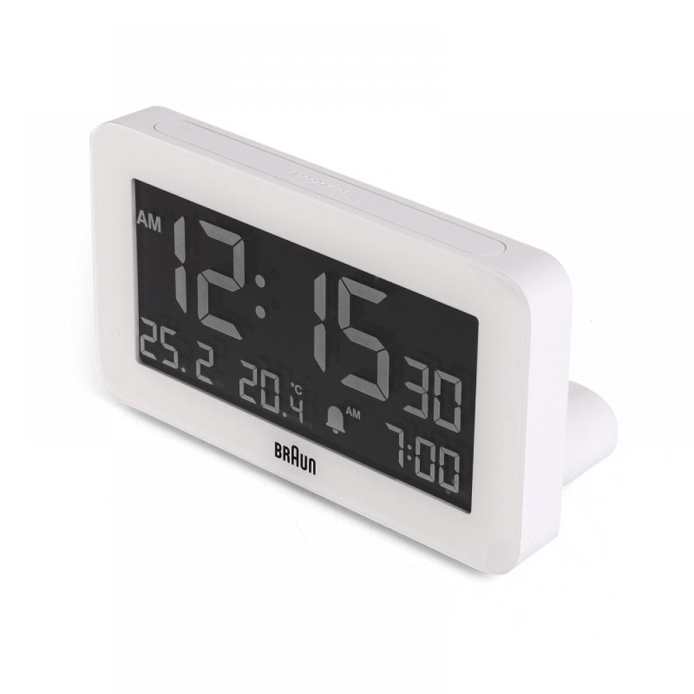 Ψηφιακό ρολόι γραφείου Braun Bc10w με ξυπνητήρι Crescendo καιρού