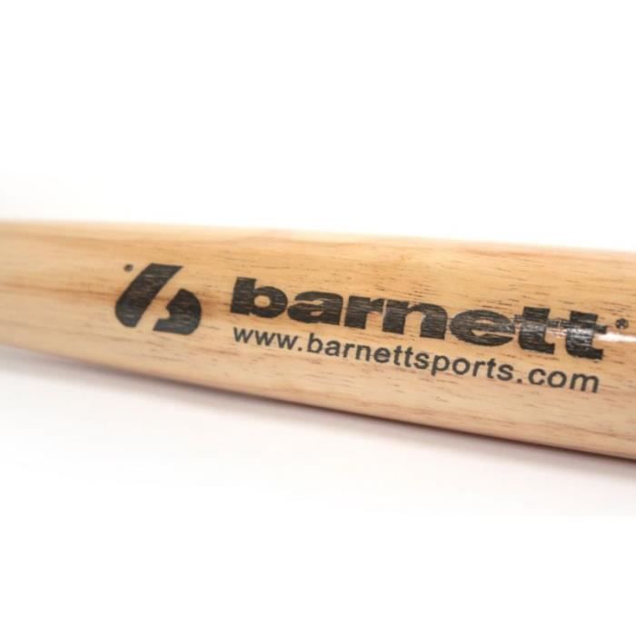 Batte de baseball en bois 32" - barnett - bb-w - pour enfant - pour initiation