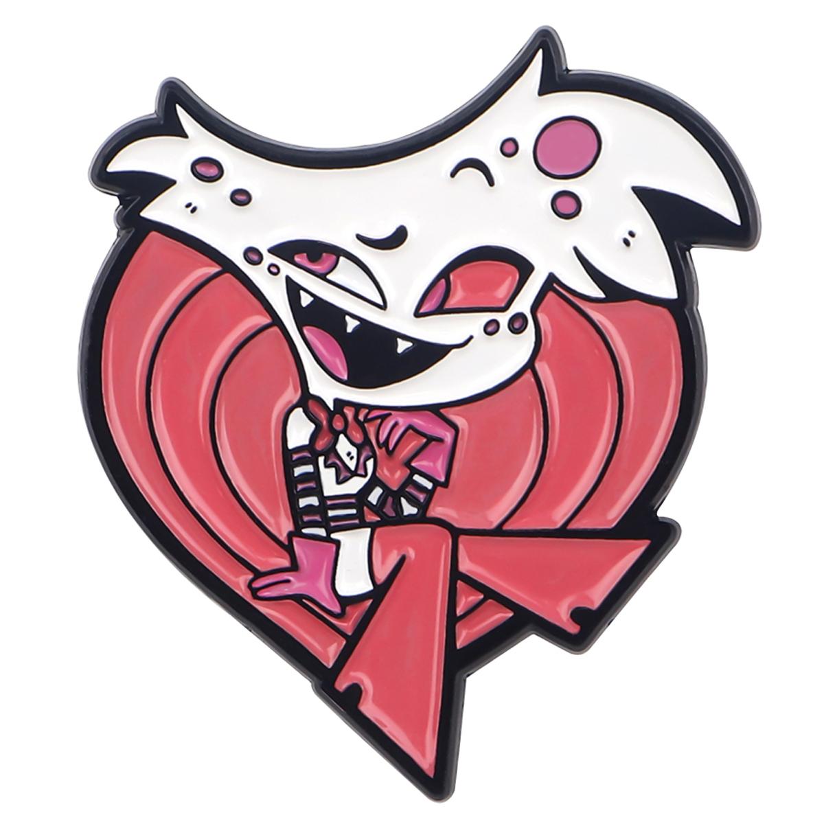 Funny Villain Enamel Pin Cartoon Badges Cute Angel Brooches for Women Men Lapel Pins Cosplay Accessories Toys Gift for Backpack