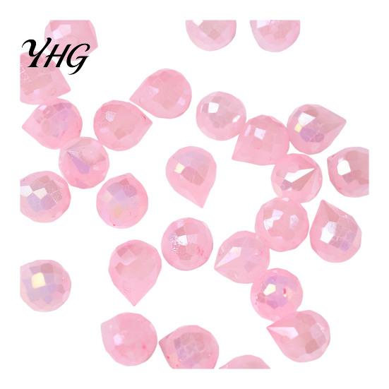 Glass Beads for Jewelry Making Faceted Teardrop Beads, Water Drop Loose Spacer Top Drilled Crystal Vintage Style Sun Catcher, DIY Necklace Bracelet