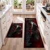 Nightwish A Flannel Kitchen Floor Mat – Non-Slip, Absorbent and Easy to Clean Suitable for Kitchens, Entryways Bedroomsand Bathrooms