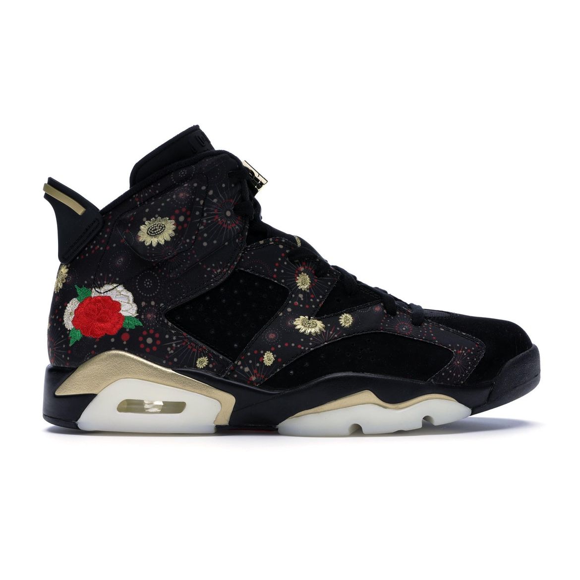 

Air Jordan 6 Ретро Китайские новогодние мужские кроссовки черные многоцветные-саммит-белый-металлик-золотой AA2492-021