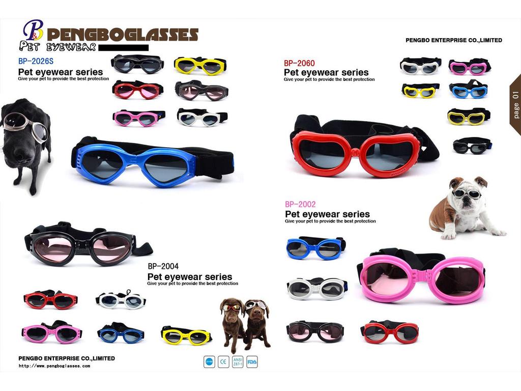 Bloomberg Dog Goggles Sunglasses - Small Size, UV Protection Fashion Pet Eyewear