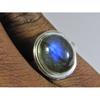 Natural Blue Labradorite Gemstone 925 Solid Sterling Silver Ring Size US-7 PG-29