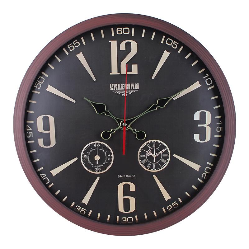 

Декоративные настенные часы из пластика с текстурой дерева, Универсальный предмет домашнего обихода, Настенные часы, Персонализированные часы, Часы для гостиной 40CM [style] 2