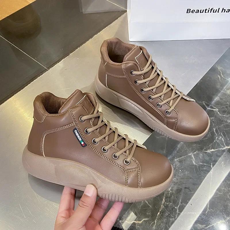 Women Platform Fur Sneakers 2025 Fashion Casual Warm Cotton Flats Shoes Winter Oxford Ladies Vulcanized Shoes Zapatillas Mujer